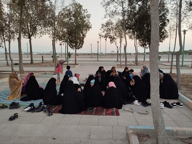 اردوي تفريحي دختران کانون مهدي موعود(ع) در بوستان ساحلي ولايت