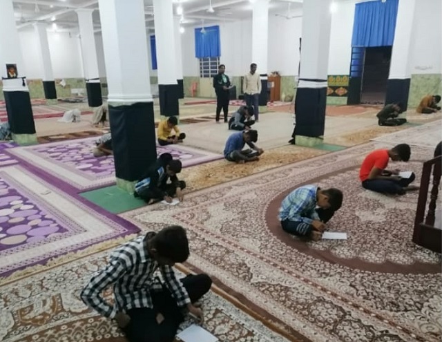 مسابقه کتابخواني انقلاب در کانون حيدر اميرالمومنين بشاگرد برگزار شد