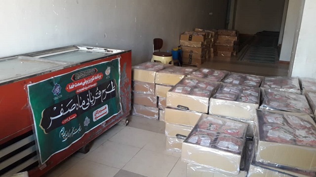توزيع 1500 بسته گوشت بين نيازمندان هرمزگاني